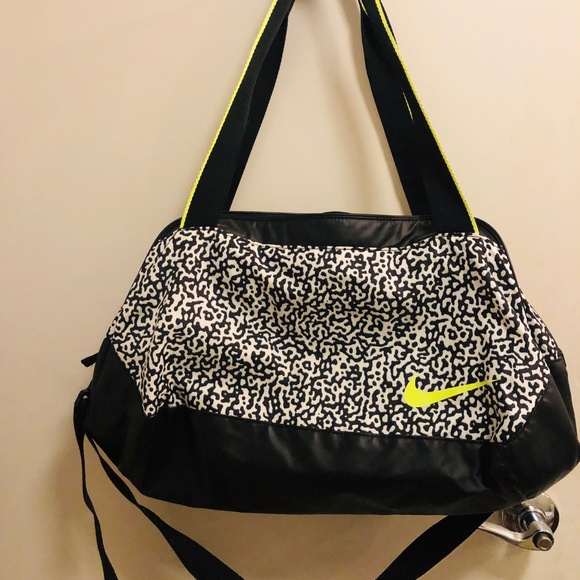 Nike Handbags - Nike black & white Leopard Gym duffel Bag